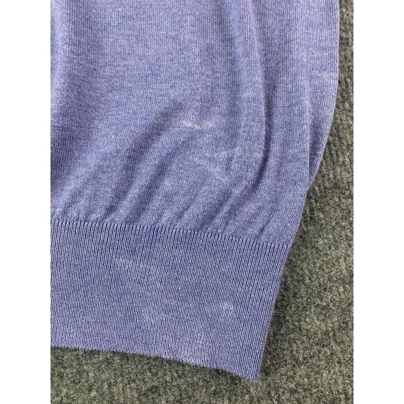 Peter Millar Crown Soft Mens Cotton/Silk V Neck Sweater Pebble Beach Size XXL - Picture 4 of 8